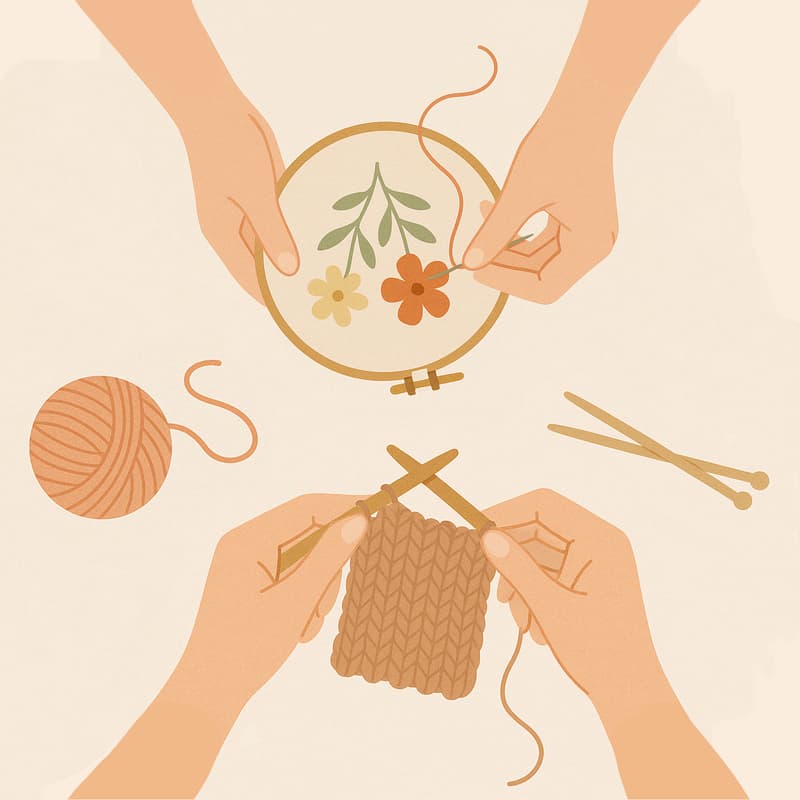Cover Image for Craft & Connect: Knitting & Embroidery 💫 FREE EVENT