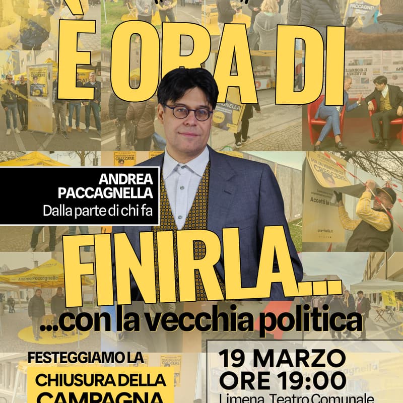Cover Image for È ORA DI FINIRLA... Festa di chiusura campagna elettorale