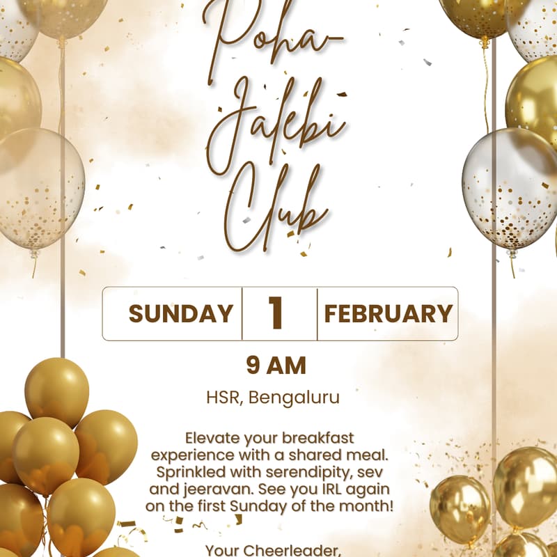 Cover Image for Poha-Jalebi Club - Birthday Edition