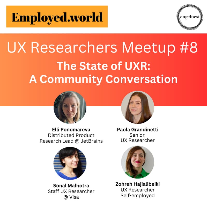 Cover Image for UX Researchers Meetup #8 - The State of UXR: A Community Conversation