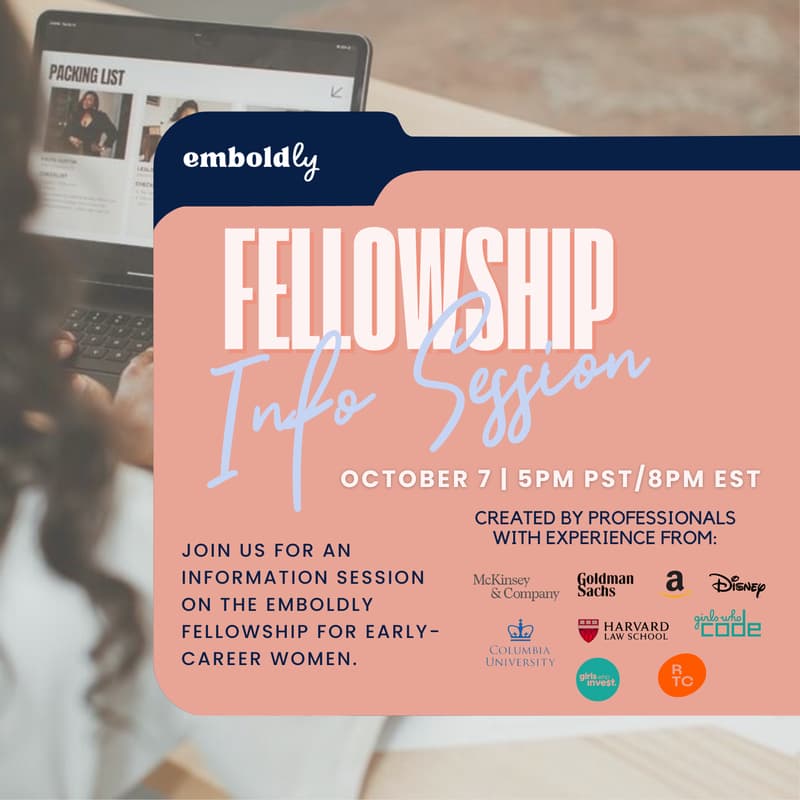 Cover Image for Emboldly Fellowship Info Session