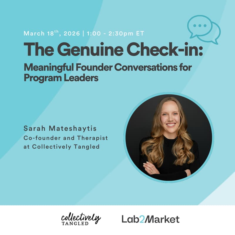 Cover Image for The Genuine Check-in: Meaningful Founder Conversations for Program Leaders with Collectively Tangled