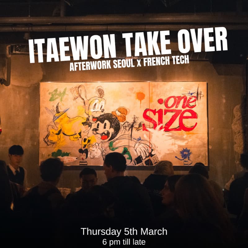 Cover Image for Afterwork Seoul x La french tech Networking @Onesize - Thursday 5th March