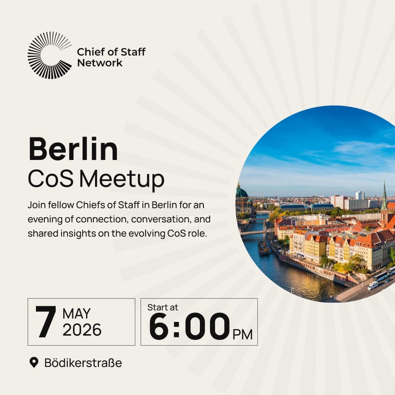 Cover Image for Berlin Chief of Staff Meetup (May 7)