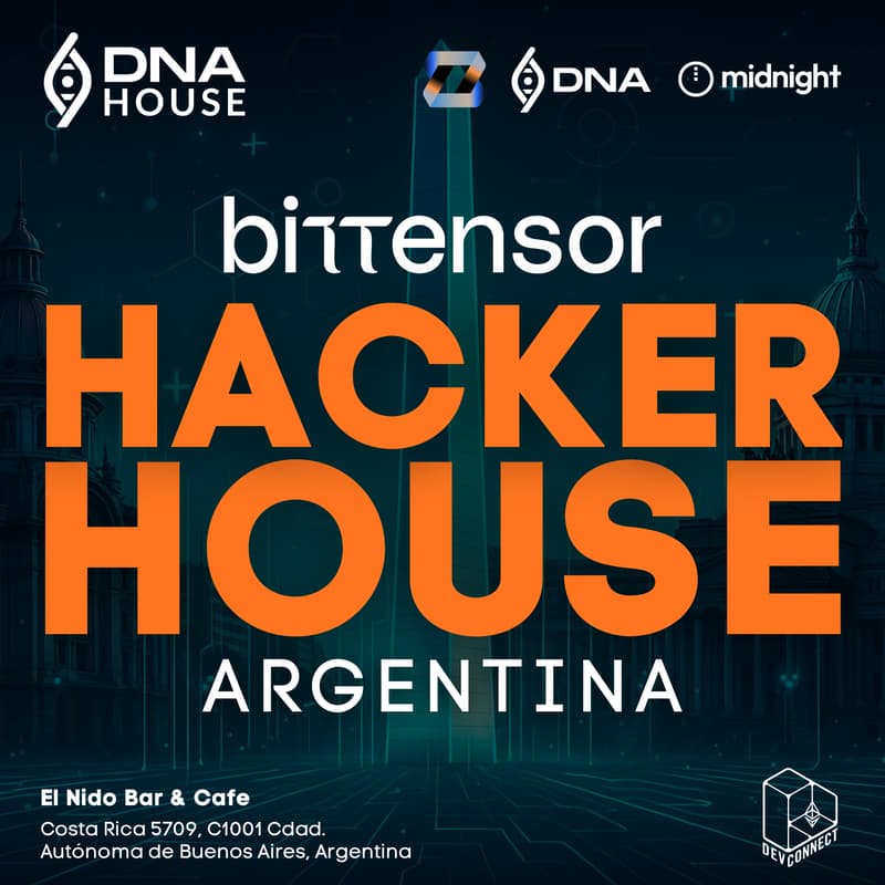 Cover Image for Bittensor Hacker House at DNA House at Devconnect, Buenos Aires, November 18, 2025.