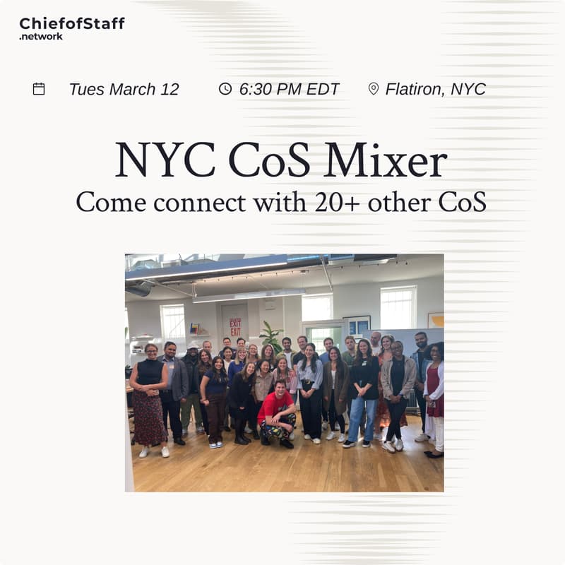 Cover Image for CoS NYC Mixer (March 12)