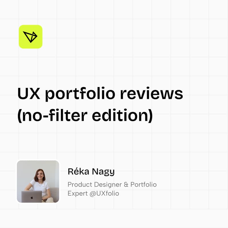 Cover Image for UXfolio Webinar: No-Filter UX Portfolio Reviews