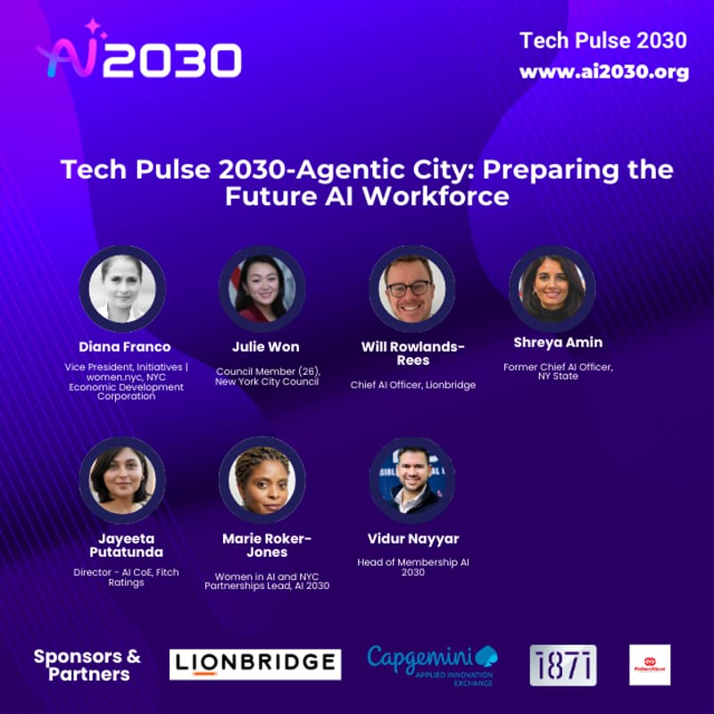 Cover Image for No. 50 Tech Pulse 2030- Agentic City: Preparing the Future AI Workforce-NYC