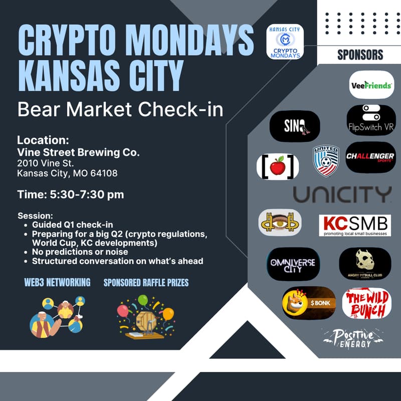 Cover Image for CryptoMondays Kansas City: Bear Market Check In