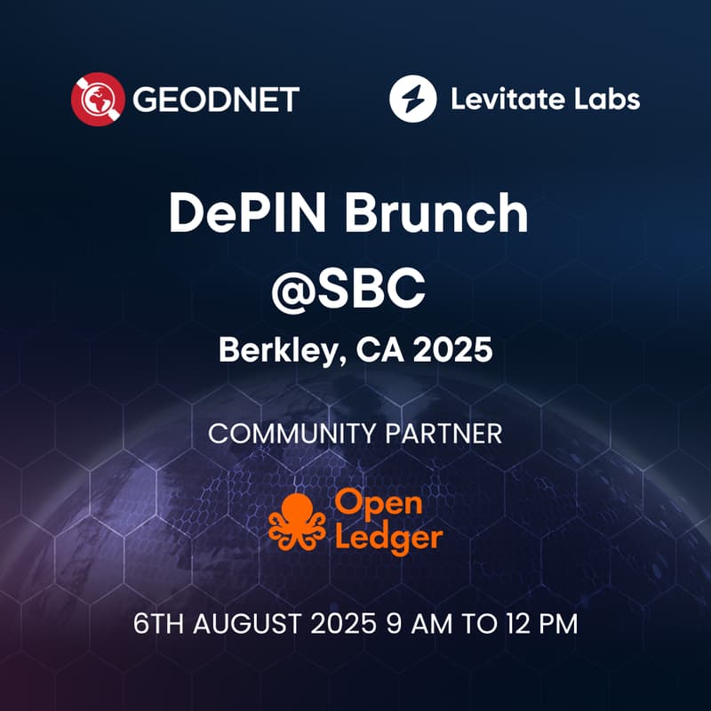 Cover Image for DePIN Brunch @SBC - By Geodnet