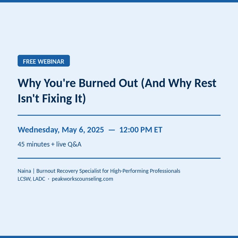 Cover Image for Why You're Burned Out (And Why Rest Isn't Fixing It)