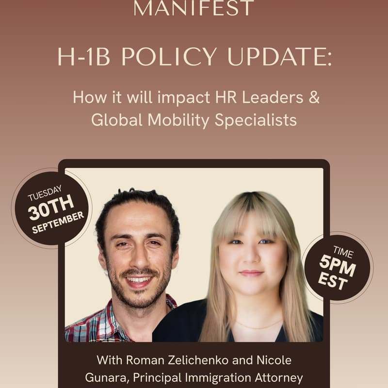 Cover Image for H-1B Policy Update: How it will impact HR Leaders & Global Mobility Specialists