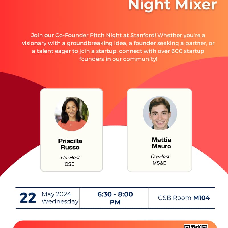 Cover Image for Startup Co-Founder Matching Pitch Night