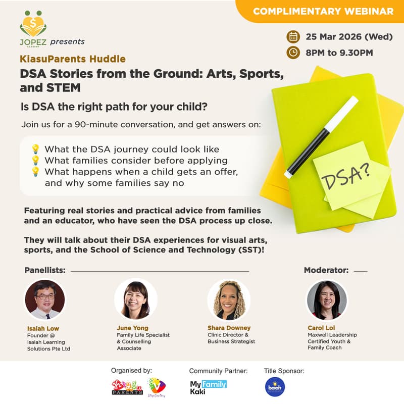 Cover Image for KiasuParents Huddle: DSA Stories from the Ground