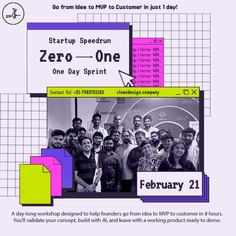 Cover Image for Startup Speedrun: From Idea → MVP → Customer in 8 Hours. Are You In?
