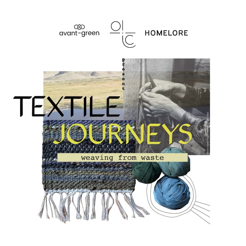 Cover Image for Textile Journeys; weaving from waste