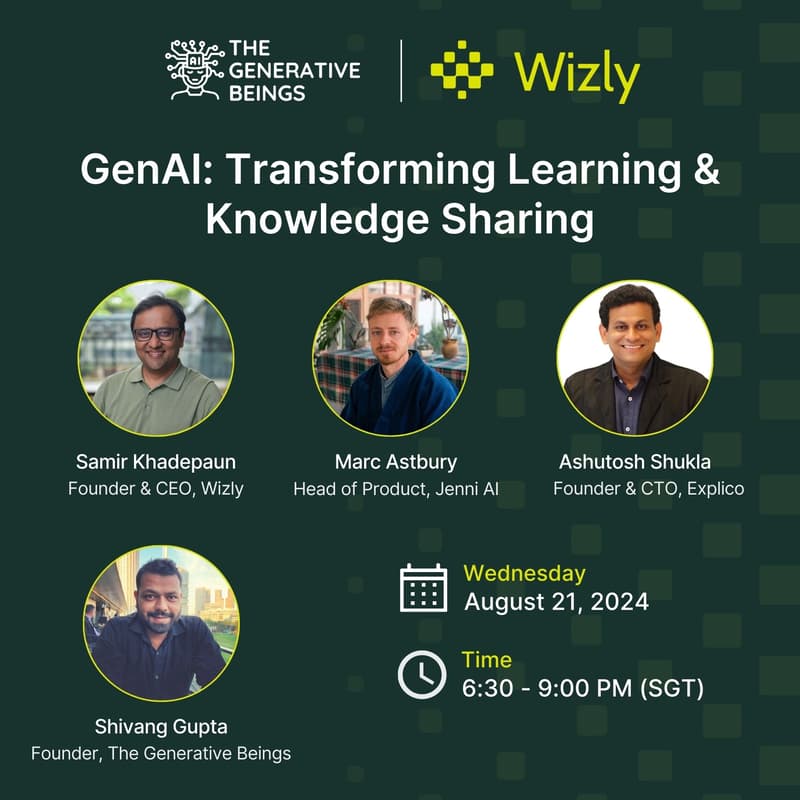 Cover Image for The GenAI Shift- How AI is Redefining Knowledge Sharing & Learning | TGB x Wizly