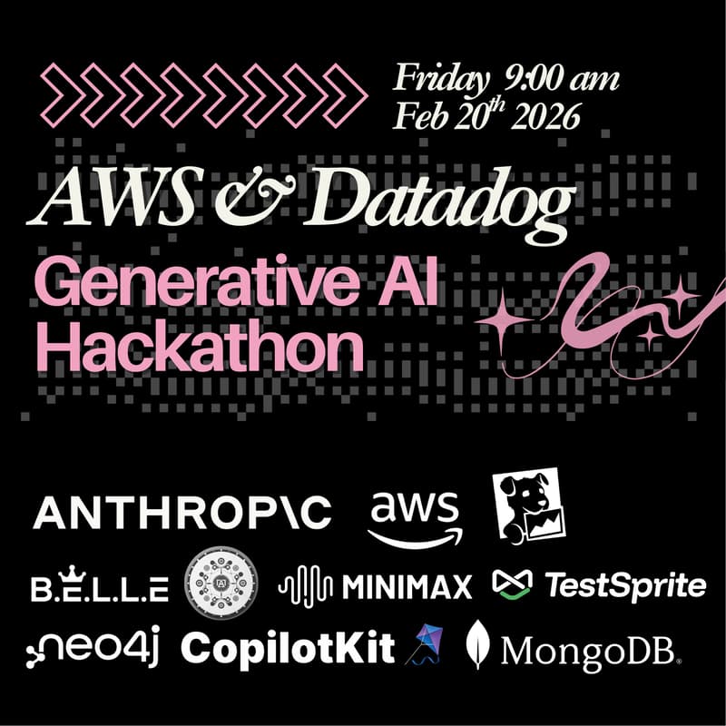 Cover Image for 🔥 AWS x Anthropic x Datadog GenAI Hackathon — $35K+ in Prizes