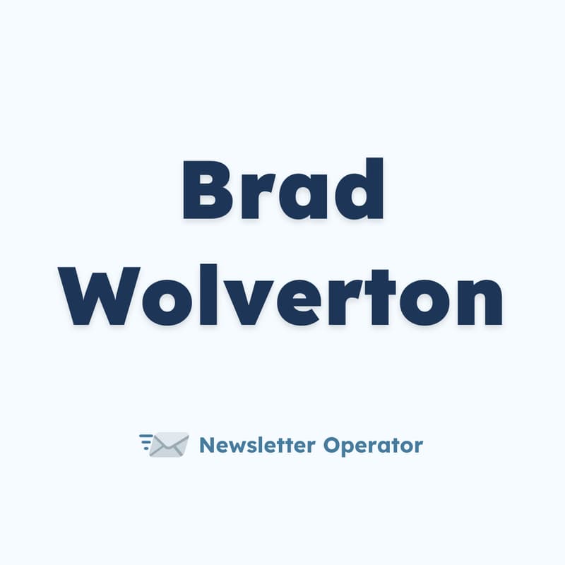 Cover Image for How To Write Great Newsletters w/ Brad Wolverton, Editorial Director at The Hustle and HubSpot