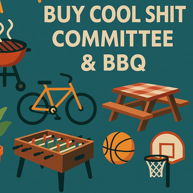Cover Image for "Buy Cool Stuff" Committee Election & BBQ! - Members +1