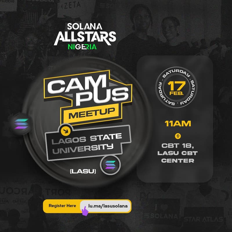 Cover Image for Solana Allstars Lagos (LASU Campus Meetup) #2