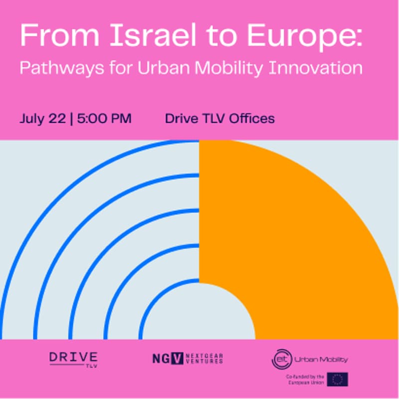 Cover Image for From Israel to Europe: Pathways for Urban Mobility Innovation