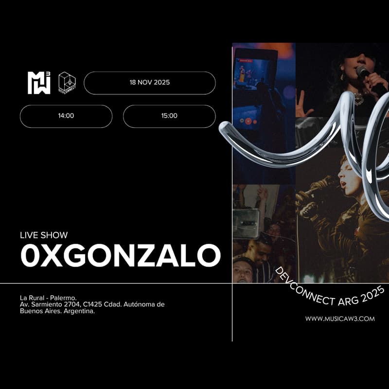 Cover Image for 0xGonzalo @Devconnect Music Stage