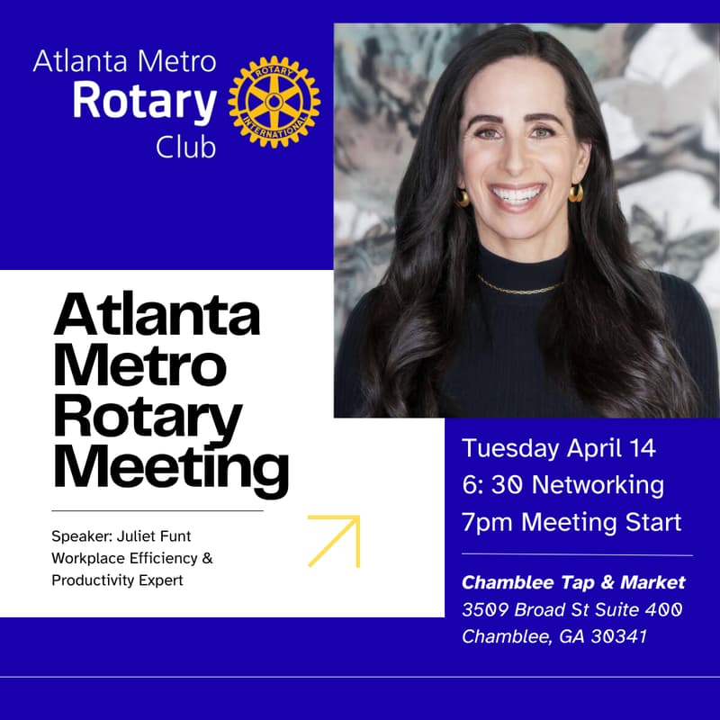 Cover Image for Atlanta Metro Rotary Meeting: Juliet Funt