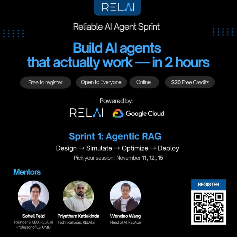 Cover Image for Reliable AI Agent Sprint: Build AI agents that actually work — in 2 hours (session 2)