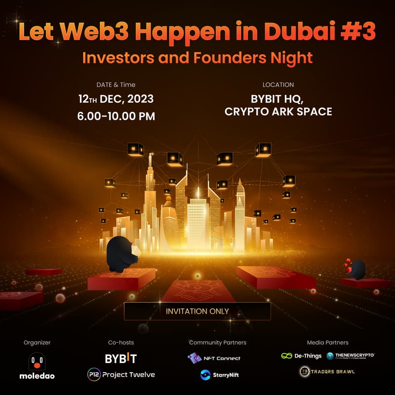 Cover Image for Let Web3 Happen in Dubai #3: Investors and Founders Night
