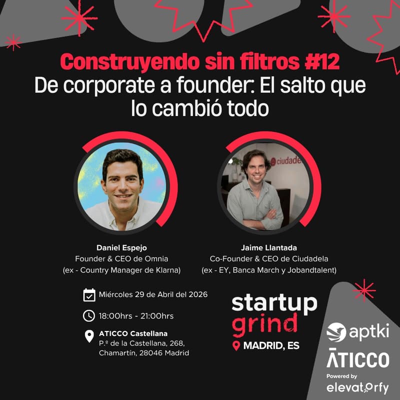 Cover Image for Construyendo sin Filtros #12 - De corporate a founder: El salto que lo cambió todo