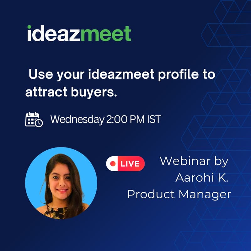 Cover Image for Use your ideazmeet profile to attract buyers