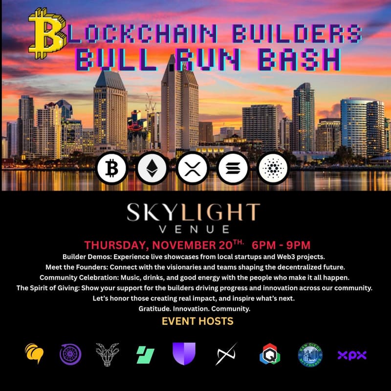 Cover Image for BLOCKCHAIN BUILDERS: BULL RUN BASH