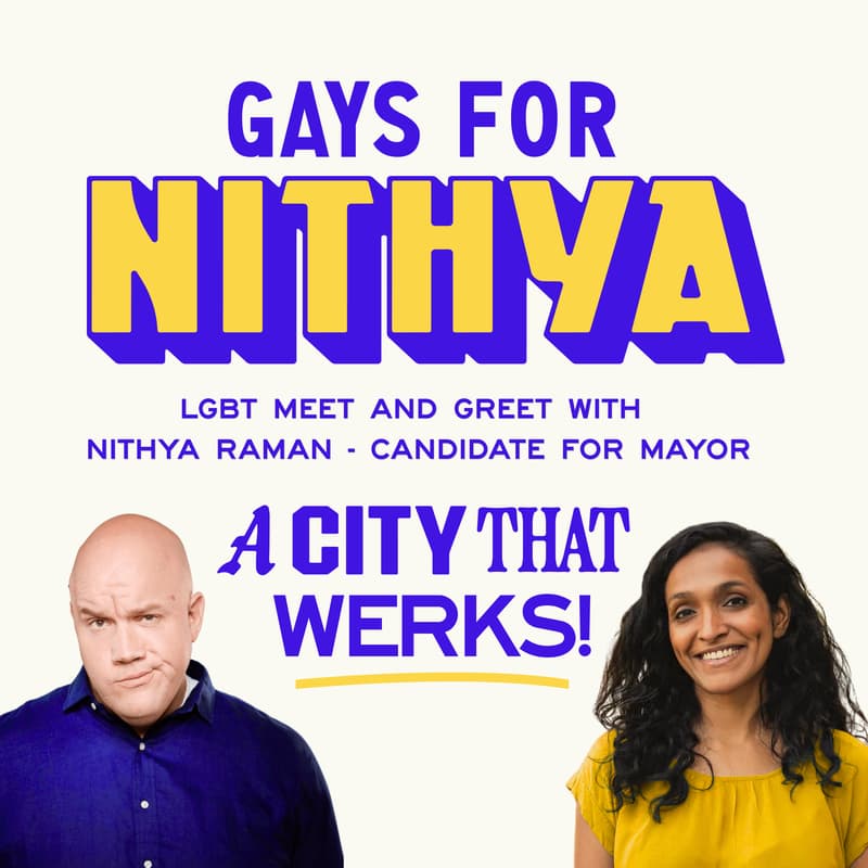Cover Image for Gays for Nithya - LGBTQ Meet and Greet with Nithya Raman