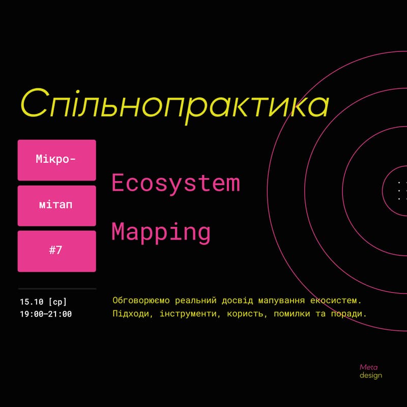 Cover Image for Micromeetup #7: Ecosystem Mapping (cases)