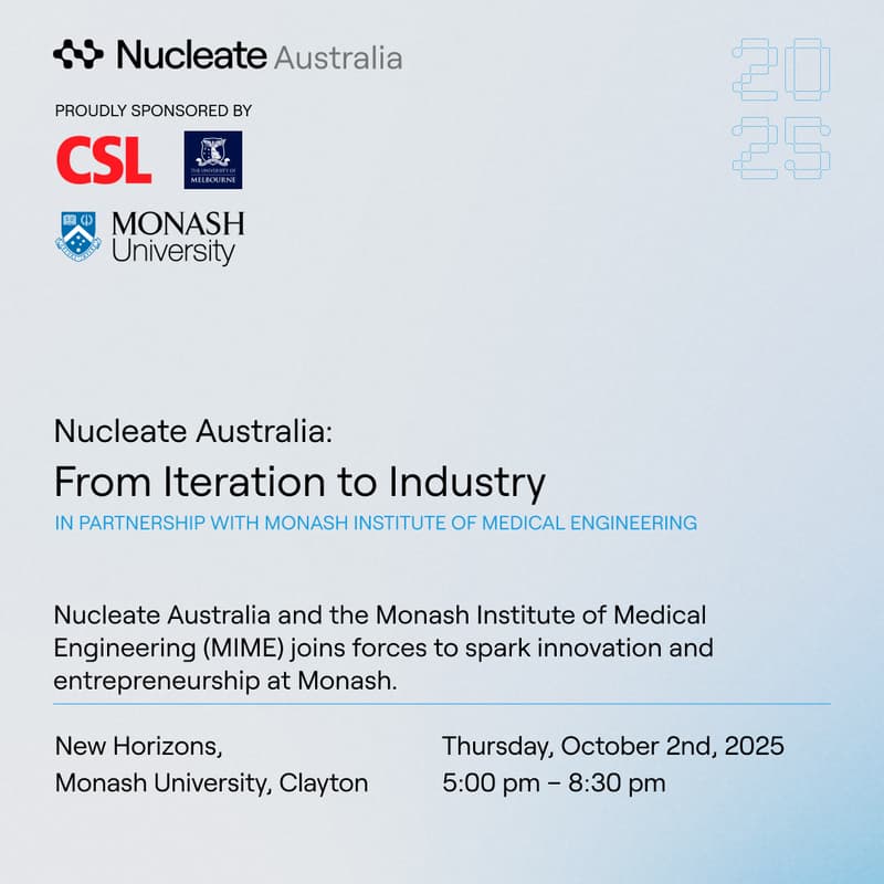 Cover Image for Nucleate Australia x MIME: From Iteration to Industry