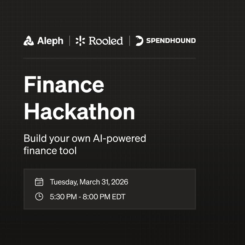 Cover Image for Rooled x SpendHound x Aleph - Finance Vibe Coding Night