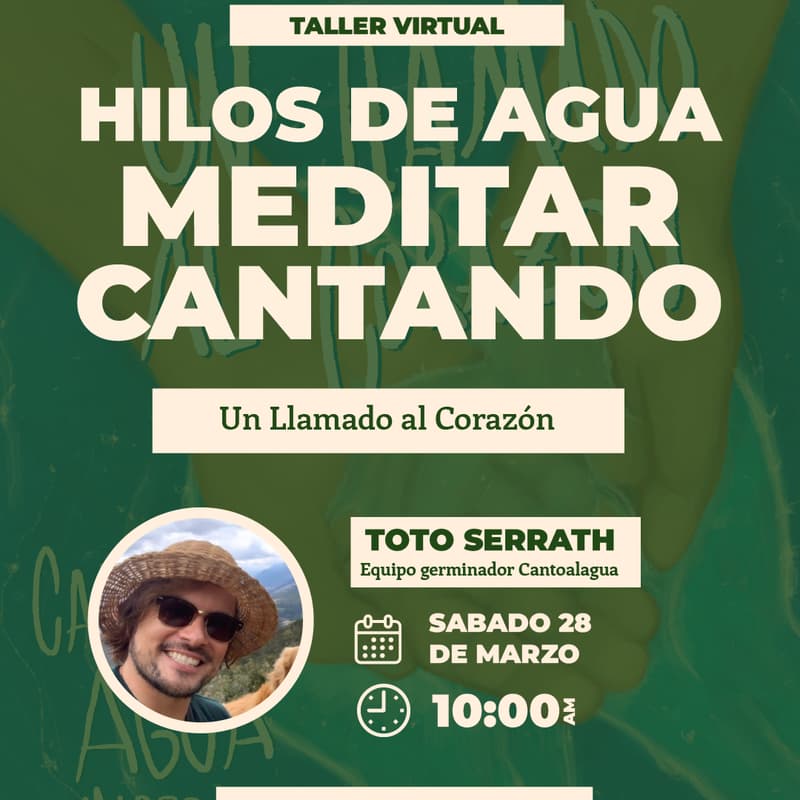 Cover Image for Hilos de Agua - Meditar Cantando: Un llamado al corazón