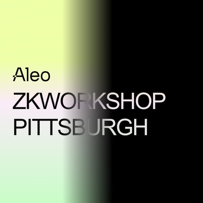 Cover Image for Aleo Pittsburgh zkWorkshop