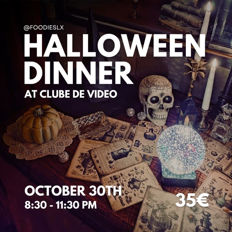 Cover Image for FoodiesLX HALLOWEEN DINNER at CLUBE DE VIDEO 35€