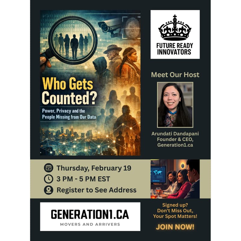 Cover Image for Who Gets Counted? Power, Privacy and the People Missing from Our Data - Generation1.ca