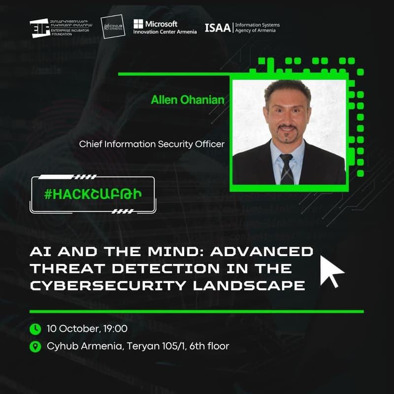 Cover Image for Hackշաբթի: AI and the Mind: Advanced Threat Detection in the Cybersecurity Landscape