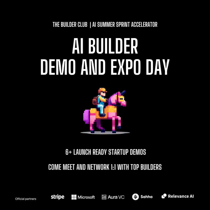 Cover Image for Demo and Expo Day | AI Builder Summer Sprint [Virtual]