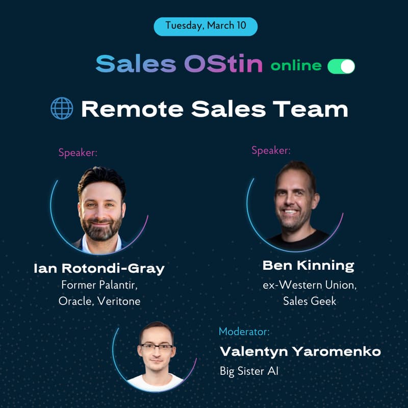 Cover Image for 🌐 Sales OStin: Remote Sales Team