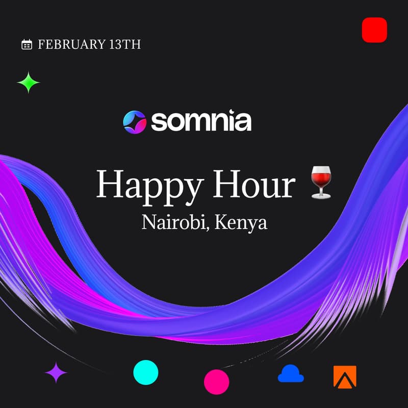 Cover Image for Somnia Happy Hour 🍷. Nairobi, Kenya