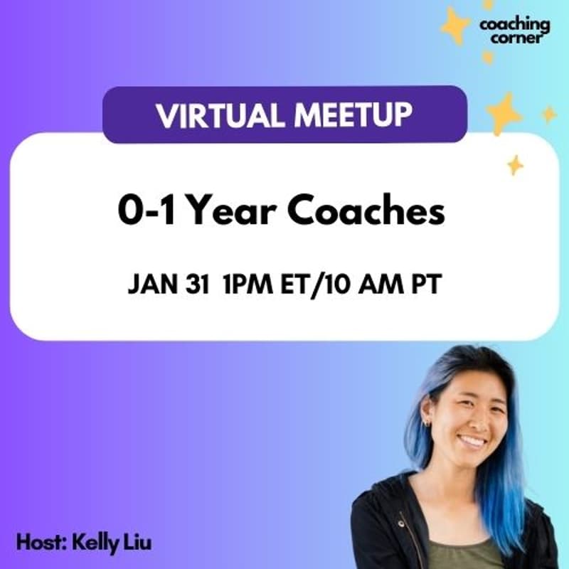 Cover Image for [Virtual Meetup] Speed Friending: 0-1 Year Coaches