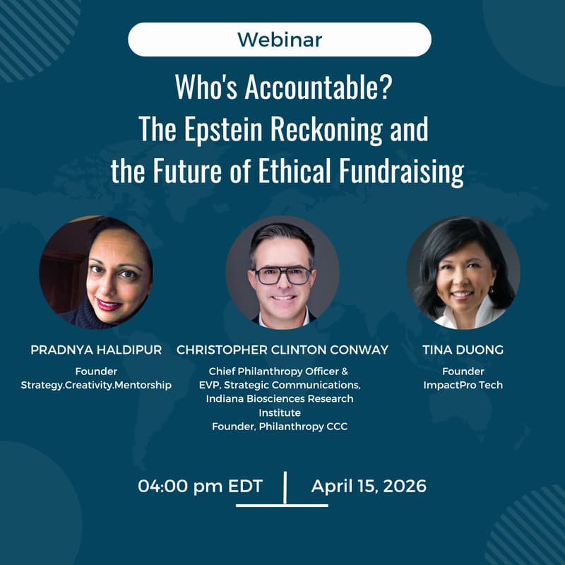 Cover Image for Who's Accountable? The Epstein Reckoning and the Future of Ethical Fundraising