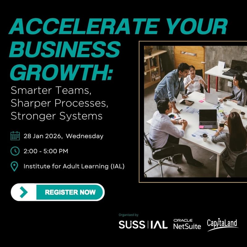 Cover Image for [Workshop] Accelerate Your Business Growth: Smarter Teams, Sharper Processes, Stronger Systems