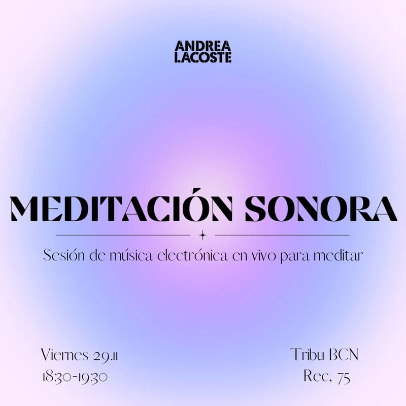 Foto de portada de Meditación Sonora @ Tribu