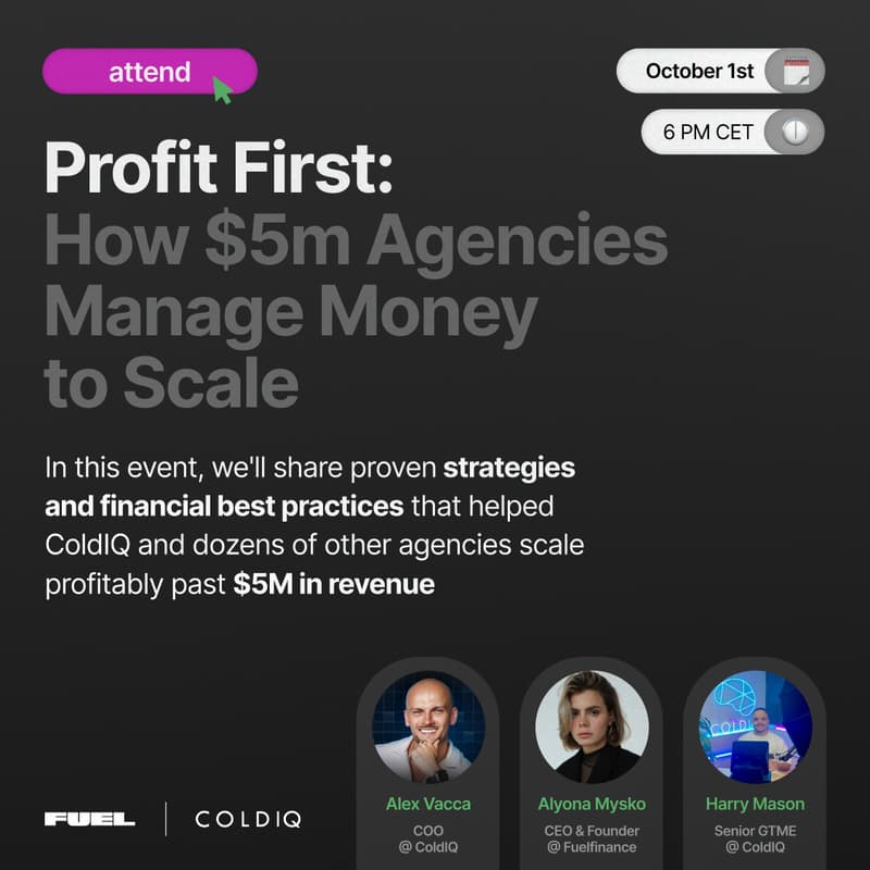 Cover Image for Profit first: How $5M Agencies Manage Money to Scale